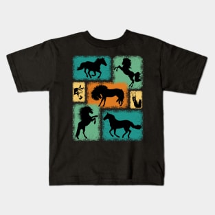 Haflinger Pony Horses Collection Kids T-Shirt